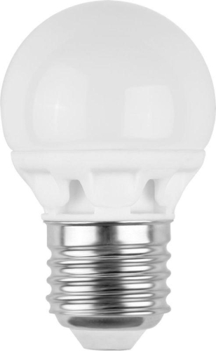 Лампа светодиодная LED3-G45/830/E27 3Вт шар 3000К тепл. бел. E27 245лм 220-240В Camelion 
