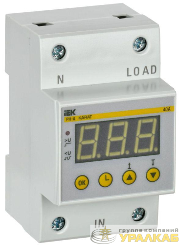 Реле напряжения РН-д 1ф 54мм 40А KARAT IEK 