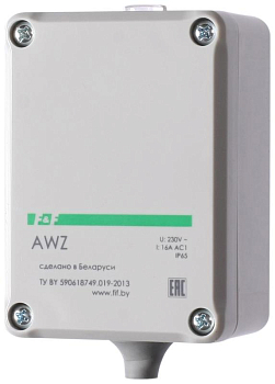 Фотореле AWZ (встроен. фотодатчик монтаж на плоскость 230В 16А 1 НО IP65) F&F 