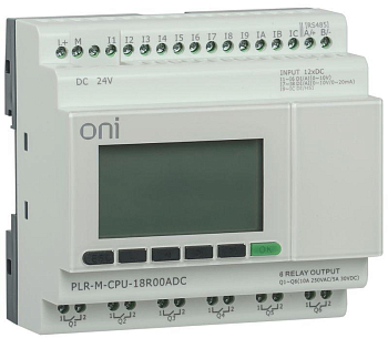 Контроллер программируемый логистический (микро ПЛК) PLR-M. CPU DI12/DO06(R) 24В DC ONI 