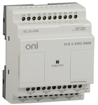 Реле логическое PLR-S. 8DI/8DO ONI 