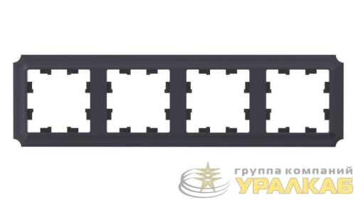 Рамка 4-м AtlasDesign Antique универс. карбон SE 