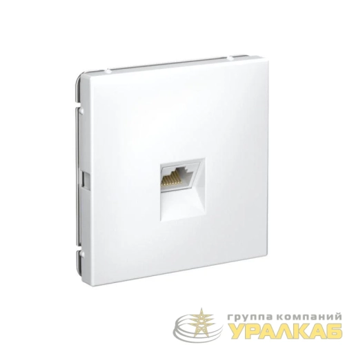 Розетка компьютерная ArtGallery RJ45 кат.5E механизм бел. SE 