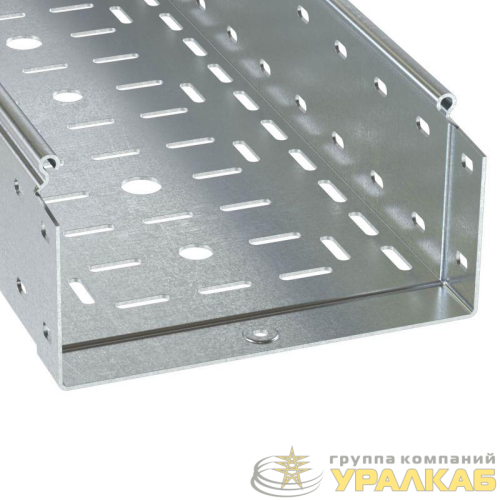 Лоток листовой перфорир. 600х100 L3000 1.5мм цинк-ламель DKC 