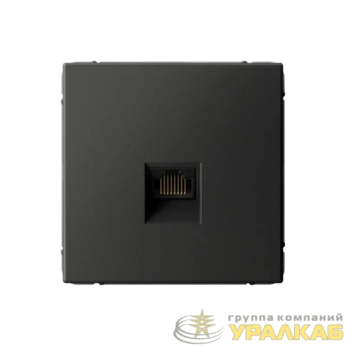 Розетка компьютерная ArtGallery RJ45 кат.5E механизм базальт SE 