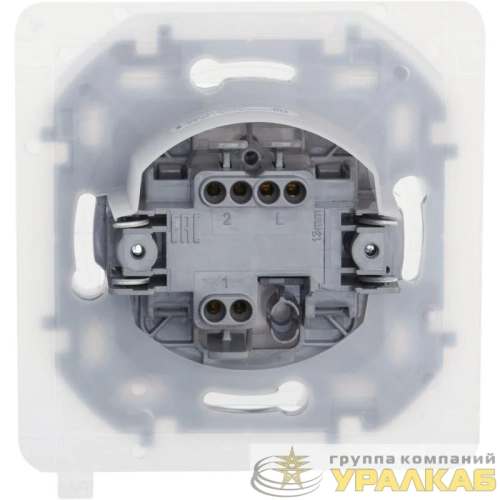 Переключатель 1-кл. Inspiria 10А IP44 250В 10AX механизм бел. IEK 