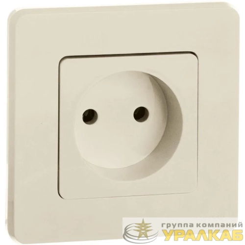 Розетка 1-м СП Inspiria 16А IP20 250В 2P механизм сл. кость IEK 