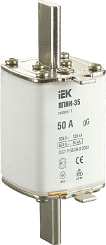 Вставка плавкая ППНИ-35 50А габарит 1 IEK 