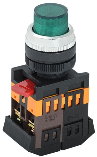 Кнопка ABLFP-22 зел. 1з+1р IEK 