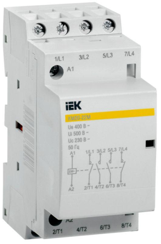 Контактор модульный КМ20-22М AC IEK 