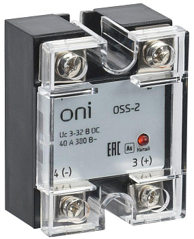 Реле твердотельное OSS-2 40А 380В AC 3-32В DC ONI 
