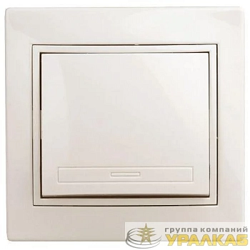 Кнопка включения СП Plano 1-109-02 10А 250В IP20 Plano слон. кость Intro 