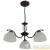 Люстра Jackeline 9141-303 3хE27 40Вт классика Rivoli 