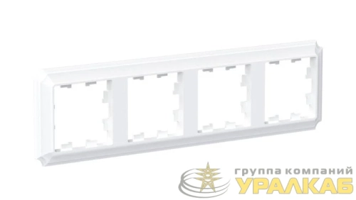Рамка 4-м AtlasDesign Antique универс. бел. SE 