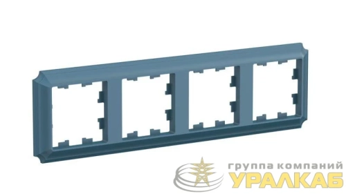 Рамка 4-м AtlasDesign Antique универс. изумруд. SE 