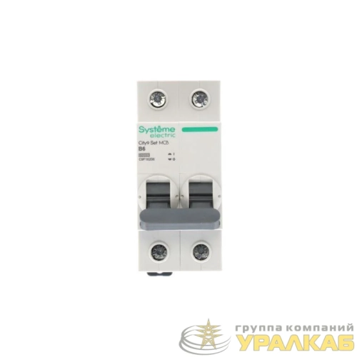 Выключатель автоматический 2п City9 Set (АВ) B 6А 6кА 230В SE 