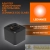 Аксессуар для трекового светильника ECO TRACKRAIL1PH CUBE ADPT BK LEDVANCE 