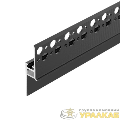 Профиль PLINTUS-FANTOM-H20-2000 BLACK L2000 алюм. Arlight 