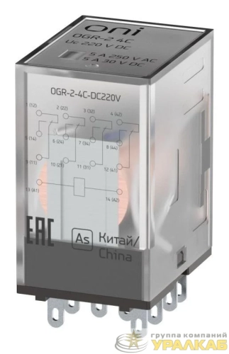 Реле общего назначения OGR-2 4C 220В DC ONI 