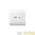 Розетка USB NEW3-E тип A+C 5В/2.1А бел. CHINT 