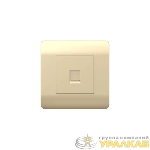 Розетка компьютерная 1-м NEW3-E RJ45 шампань CHINT 