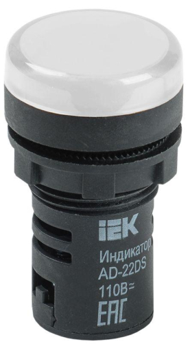 Арматура светосигнальная AD-22DS 24В AC/DC бел. IEK 