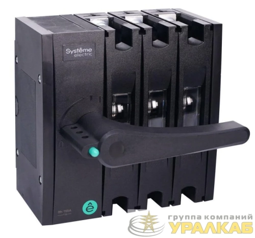 Выключатель-разъединитель SYSTEMEPACT SD160 3п 63А рукоятка фронт. слева (зак. отдельно) SE 