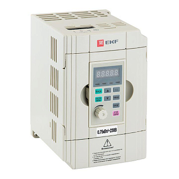 Преобразователь частоты 0.75/1.5кВт 1х230В VECTOR-100 PROxima EKF 