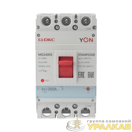 Выключатель автоматический MGS400 3P 240-300A 60kA YON 