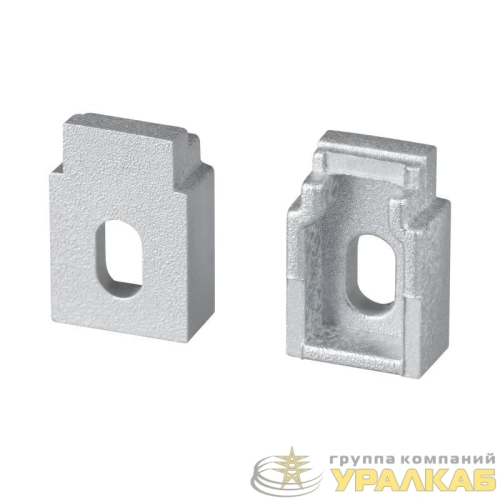 Заглушка WALL-FANTOM-BENT-W10-SIDE с отверстием пластик (комплект) Arlight 
