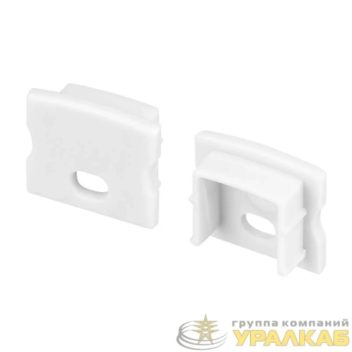 Заглушка LINE-1715 с отверстием WHITE пластик (комплект) Arlight 