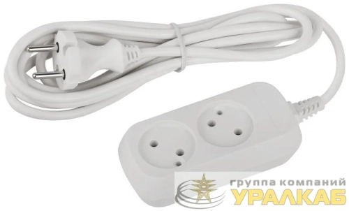 Удлинитель 2х3м без заземл. ПВС 2х0.75 UDL-10-230 Greenline Эра 