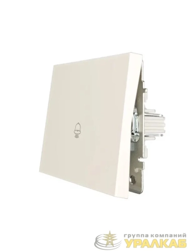 Кнопка звонка СП ZIMA IP20 безвинт. зажим слон. кость LEZARD 