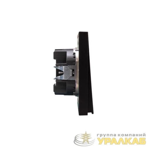 Выключатель 1-кл. СП STRONG MIELE 10А антрацит Kranz 