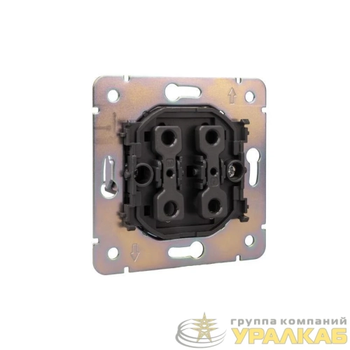 Выключатель 1-кл. СП STRONG MIELE 10А антрацит Kranz 