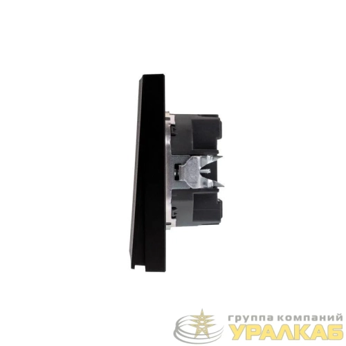 Выключатель 2-кл. СП STRONG MIELE 10А антрацит Kranz 