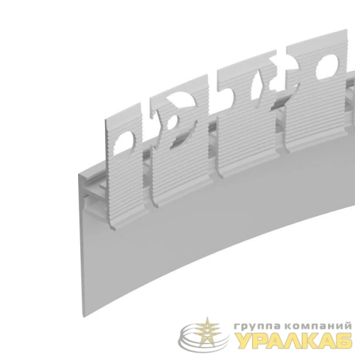 Профиль PLINTUS-FANTOM-BENT-H35-SIDE-2000 WHITE L2000 алюм. Arlight 
