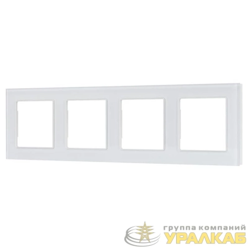 Рамка стеклянная FRM-GLARE-GS-4-WH Arlight 