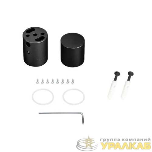 Крепление MOONLIGHT-VT-CEILING-D25 Black металл (комплект) Arlight 