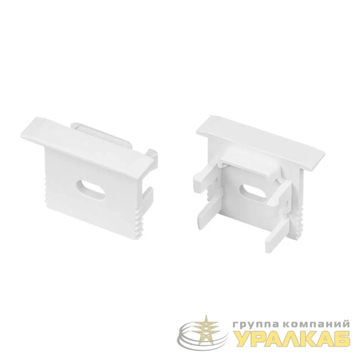 Заглушка SL-MINI-15-F WHITE с отверстием пластик (комплект) Arlight 
