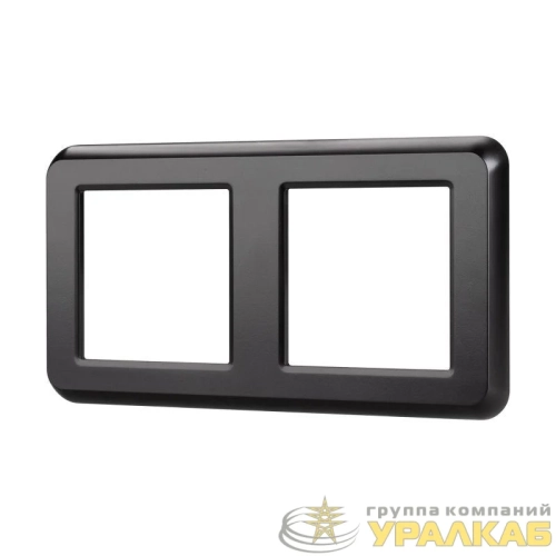 Рамка пластиковая FRM-VERSA-PL-2-BK Arlight 
