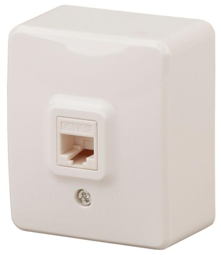 Розетка информационная RJ45 ОП 11-3203-02 Эксперт сл. кость ЭРА 