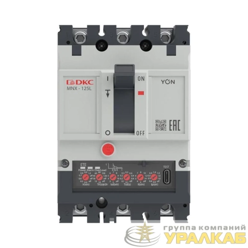 Выключатель автоматический 3P 63А 70кА pro MNX125L при AC415V расцепитель ETE YON 