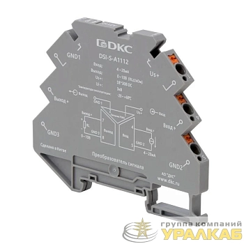 Преобразователь сигнала DSI 6.2мм 1 вход 4-20мА 1 выход 0-10В DKC 