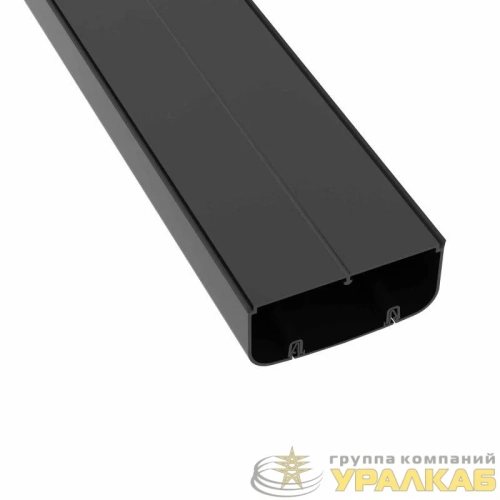 Кабель-канал 90х50 L2000 с фрон. крыш. черн. DKC 
