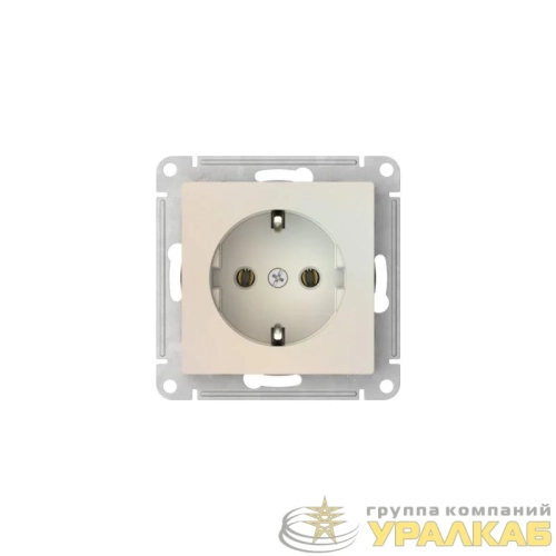 Розетка AtlasDesign 16А с заземл. быстрозажим. клем. механизм жемчуж. SE 
