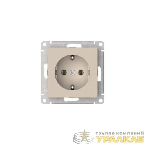 Розетка AtlasDesign 16А с заземл. быстрозажим. клем. механизм песочн. SE 