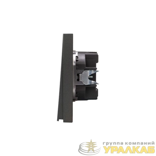 Выключатель 1-кл. СП STRONG MIELE 10А графит Kranz 