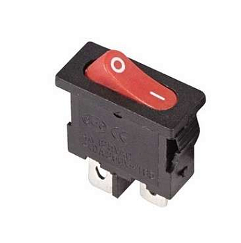 Выключатель клавишный 250В 6А (2с) ON-OFF красн. Mini (RWB-103 SC-766 MRS-101-5) Rexant 