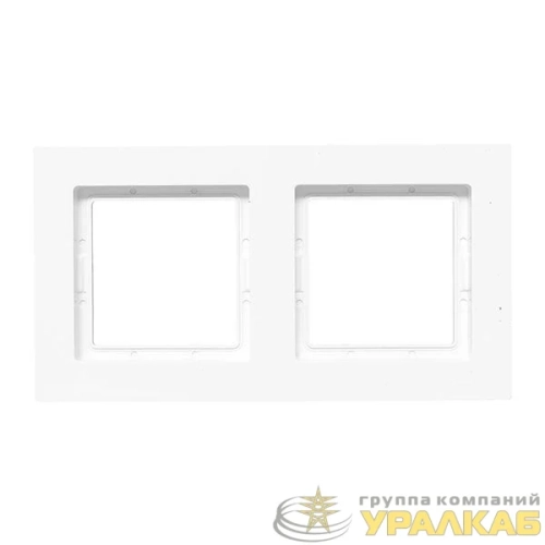 Рамка 2-м Эпика IP44 пластик бел. EKF 